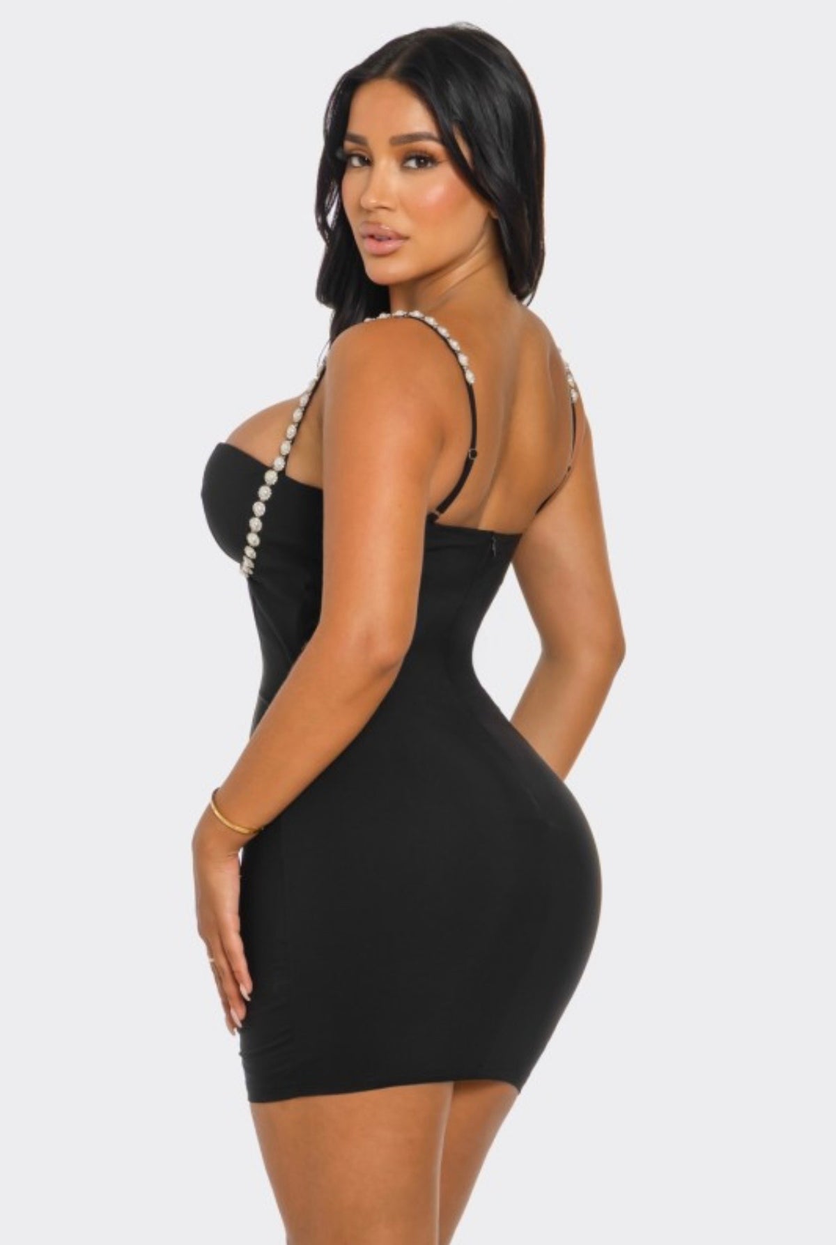 Isabella Mini Dress - Black