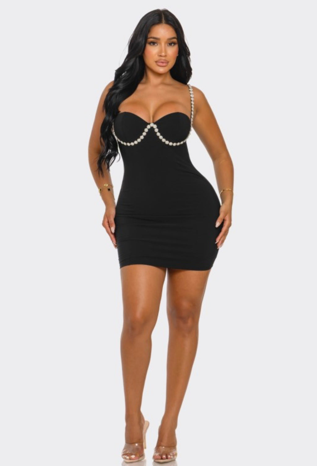 Isabella Mini Dress - Black