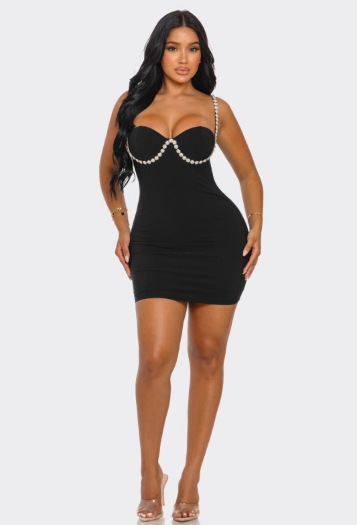 Isabella Mini Dress - Black