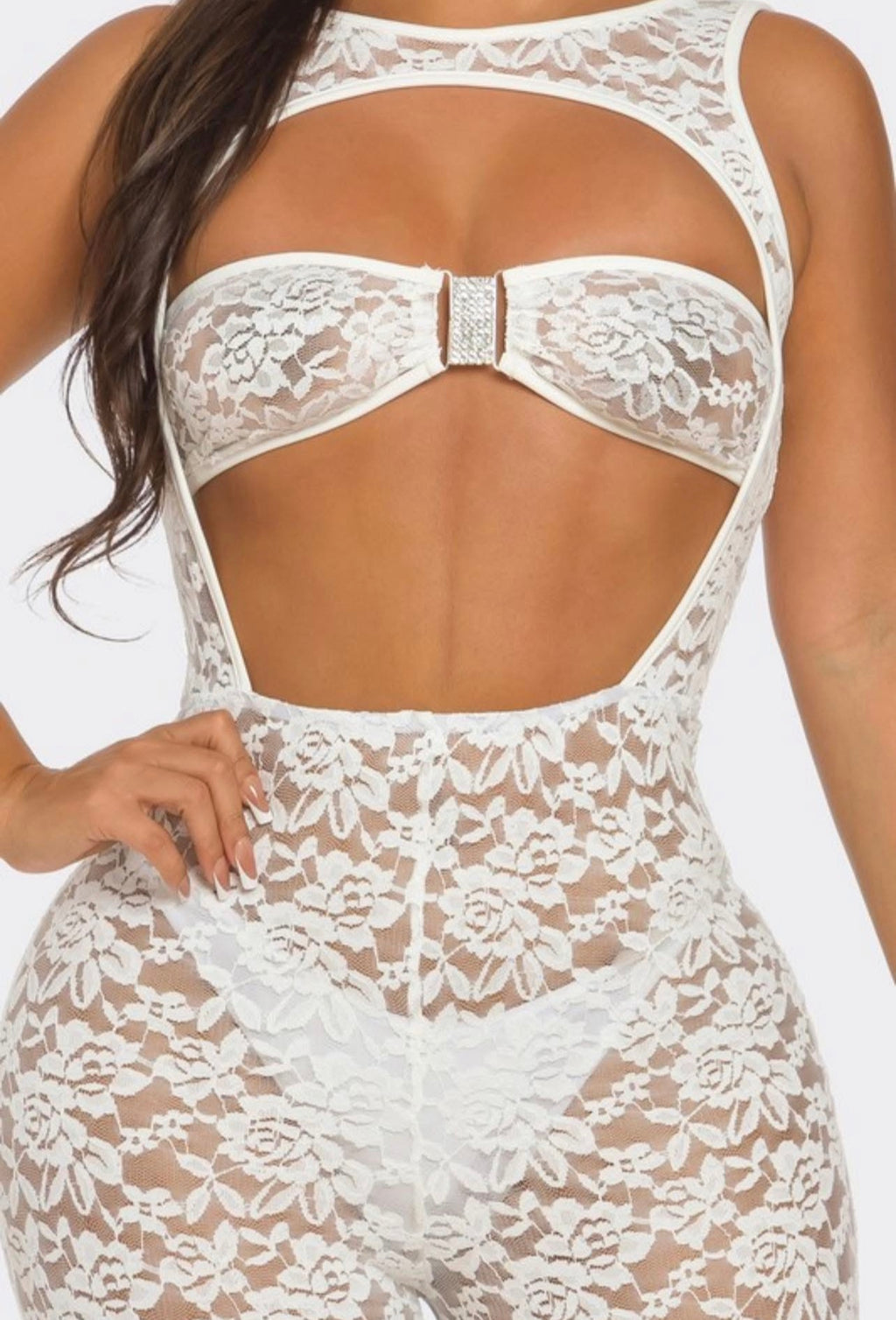 Aurora lace Jumpsuit - White